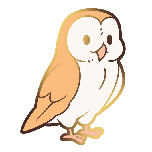 Barn Owl Enamel Pin