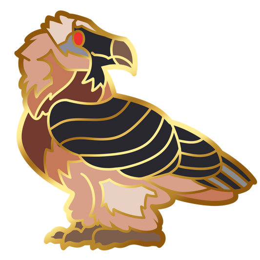 Bearded Vulture Enamel Pin