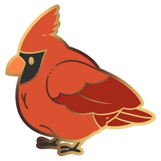 Cardinal Enamel Pin