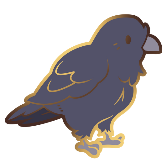 Crow Enamel Pin