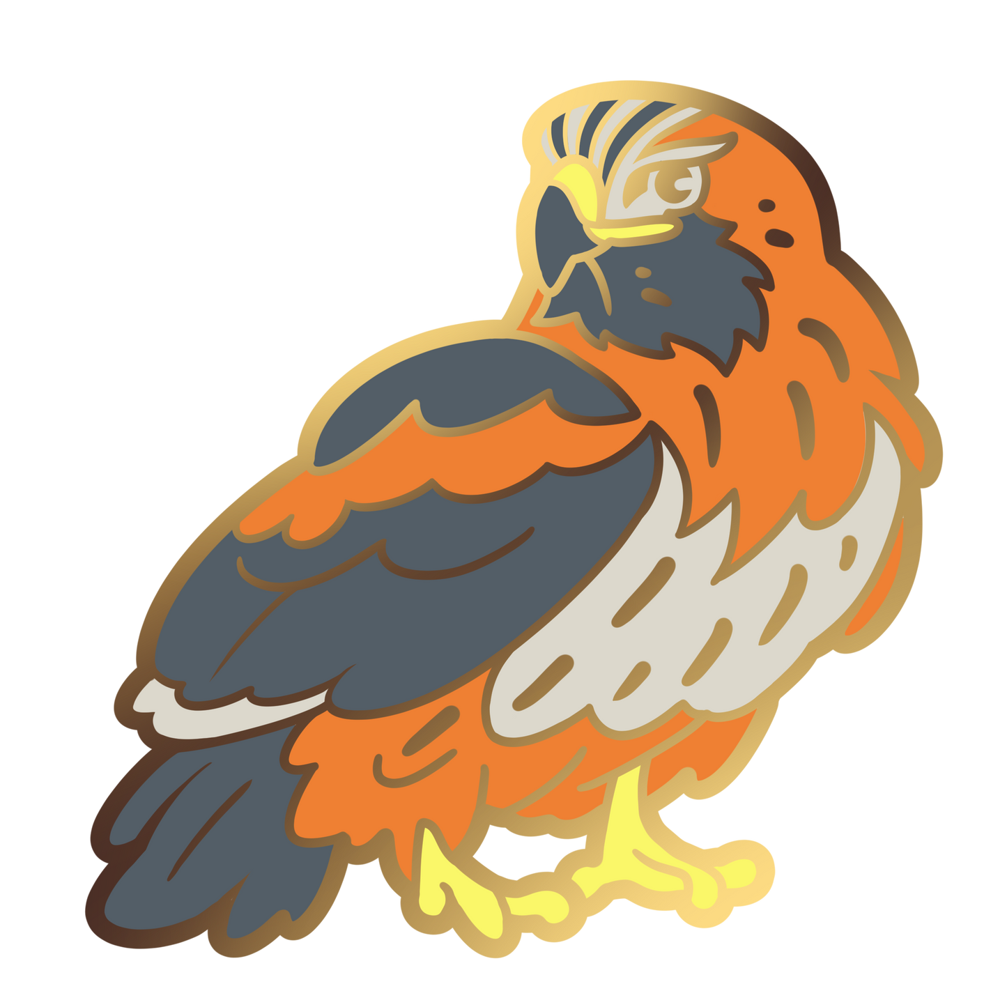 Red-Tailed Hawk Enamel Pin