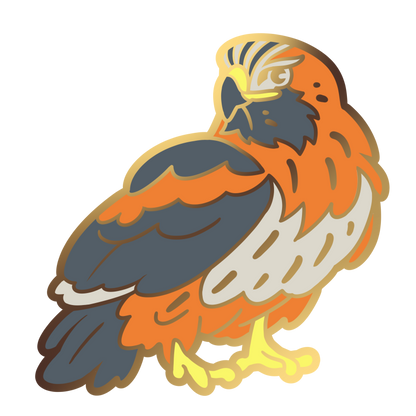 Red-Tailed Hawk Enamel Pin