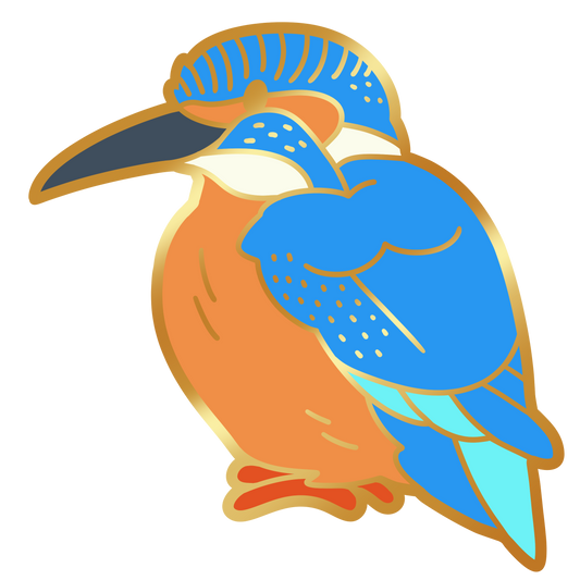 Kingfisher Enamel Pin