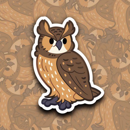 Great Horned Owl Sticker