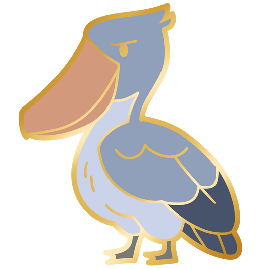 Shoebill Enamel Pin