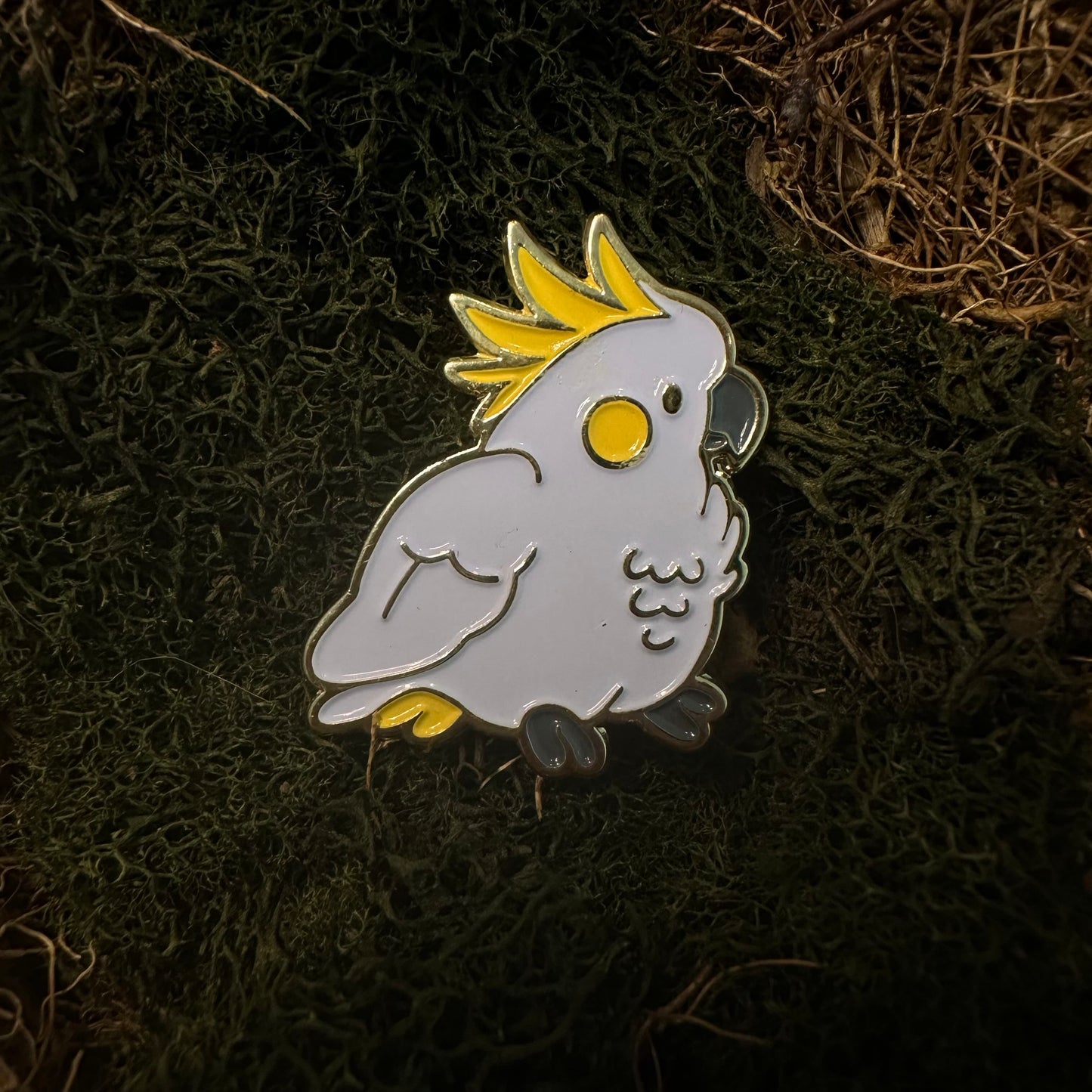 Cockatoo Enamel Pin