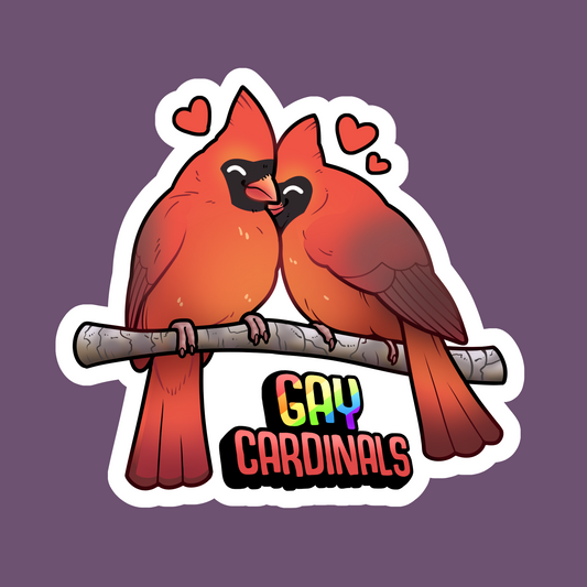 Gay Cardinals Sticker