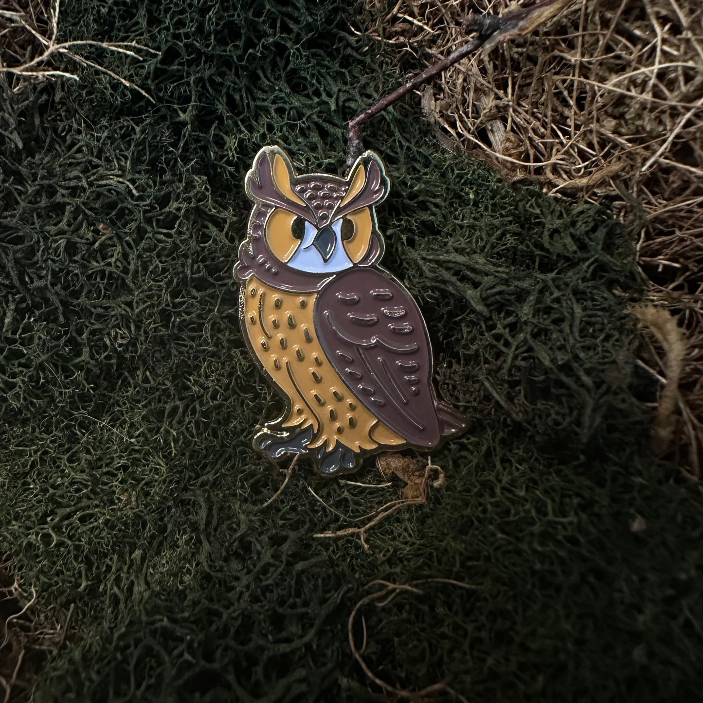 Great Horned Owl Enamel Pin