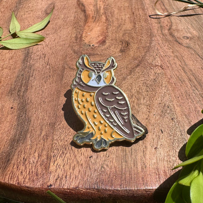 Great Horned Owl Enamel Pin