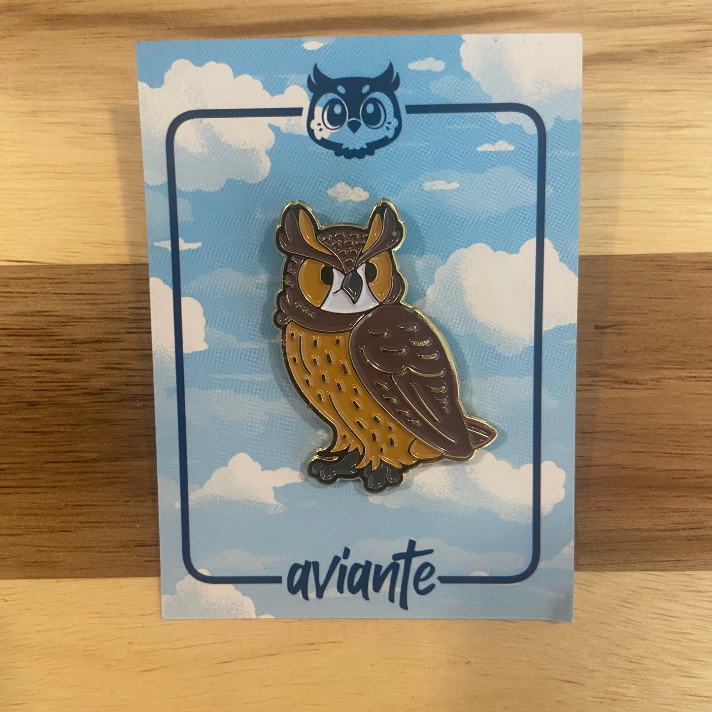 Great Horned Owl Enamel Pin