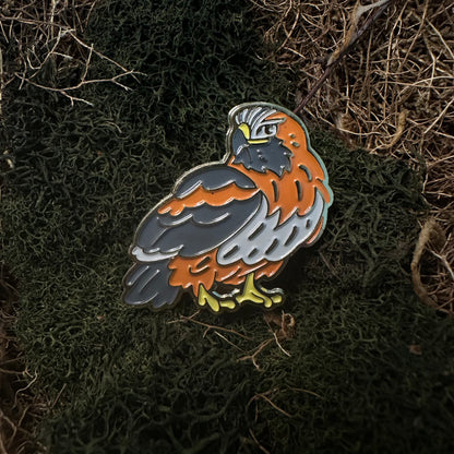 Red-Tailed Hawk Enamel Pin