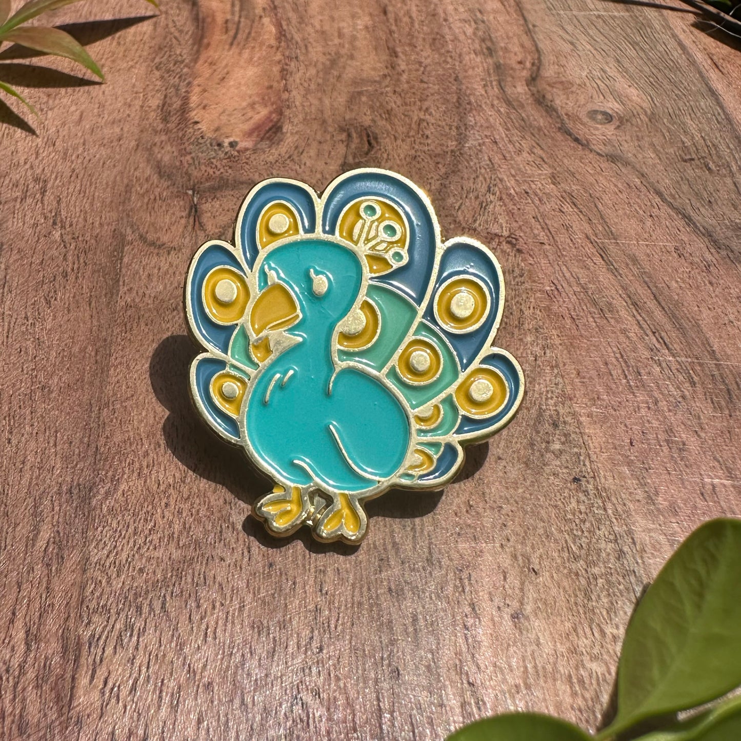 Peacock Enamel Pin