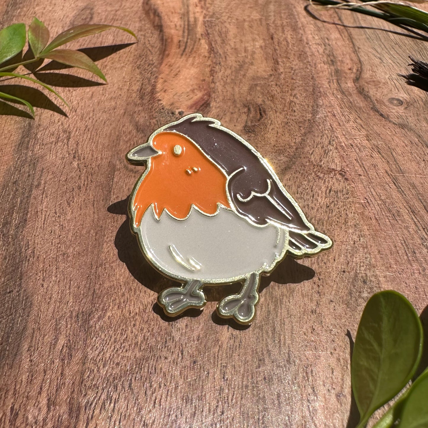 Robin Enamel Pin