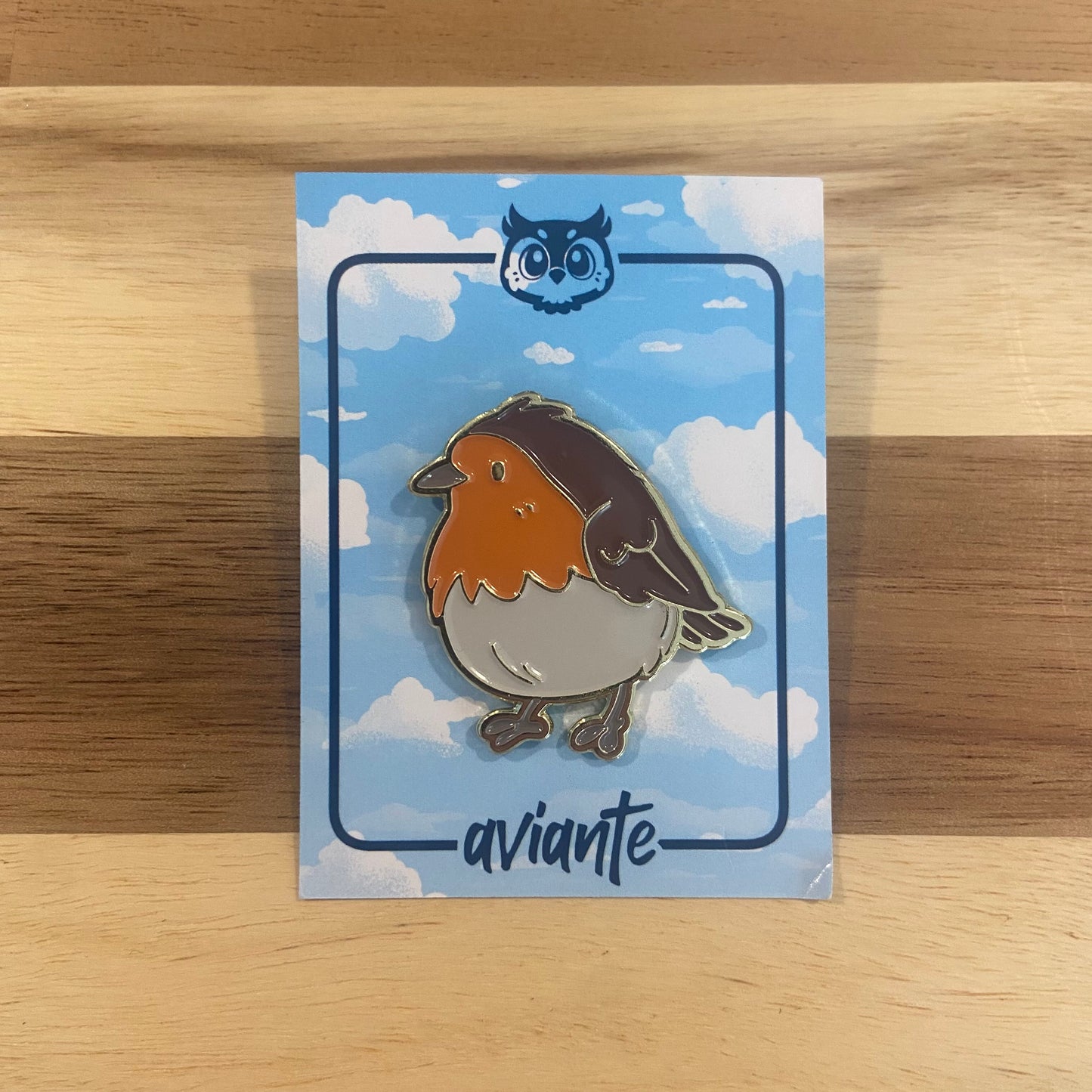 Robin Enamel Pin