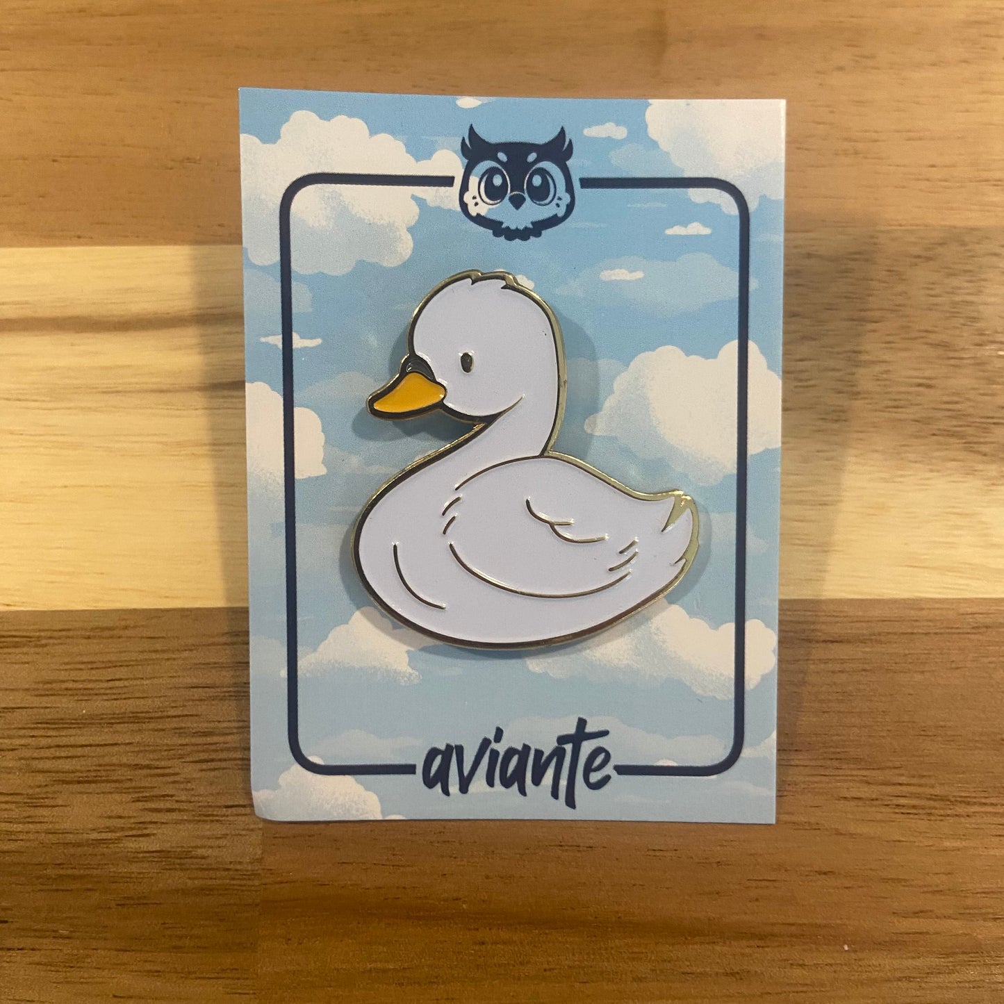 Swan Enamel Pin