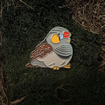 Zebra Finch Enamel Pin